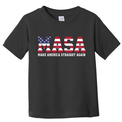 MASA Make America Straight Again USA Flag Toddler T-Shirt