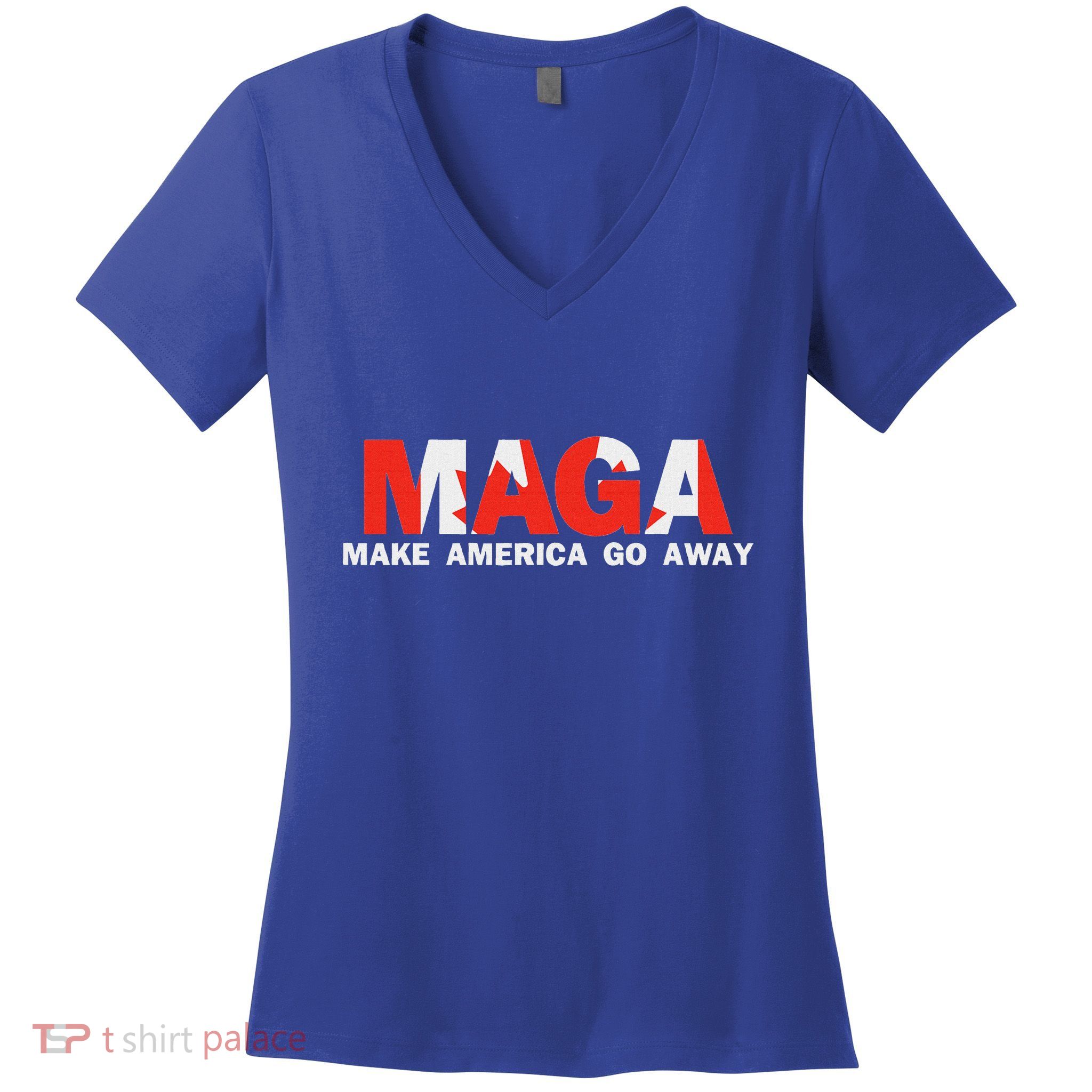 Maga Make America Go Away Canada Women's V-Neck T-Shirt