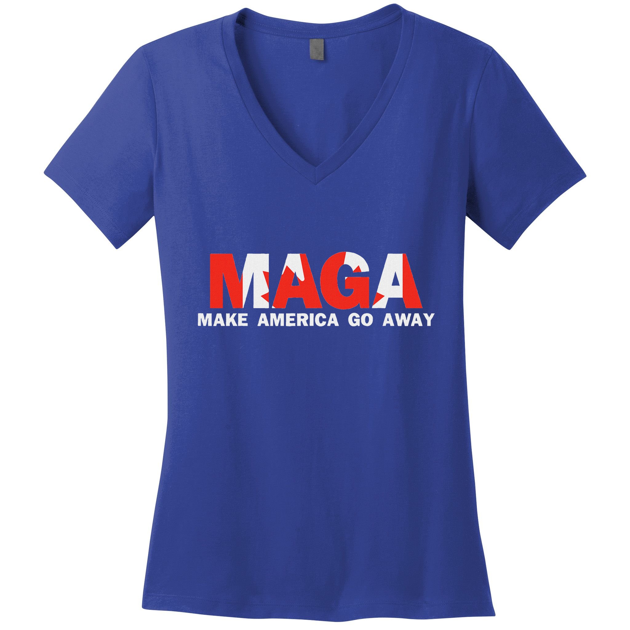 Maga Make America Go Away Canada Women's V-Neck T-Shirt