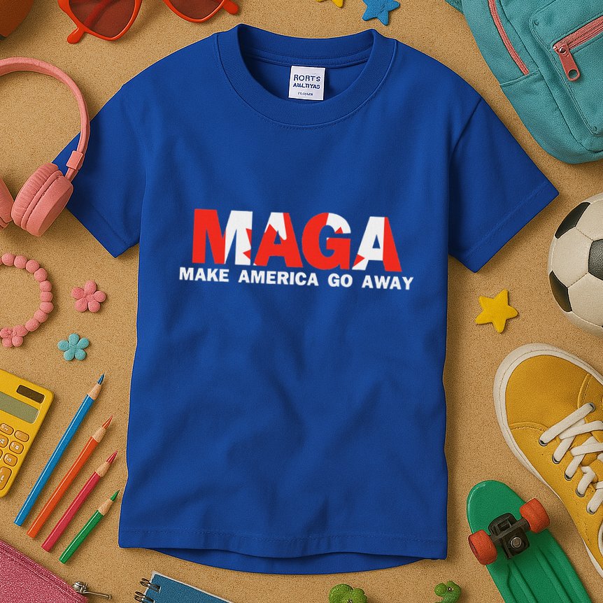 Maga Make America Go Away Canada Kids T-Shirt
