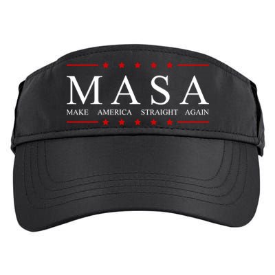 MASA Make America Straight Again Logo Adult Drive Performance Visor