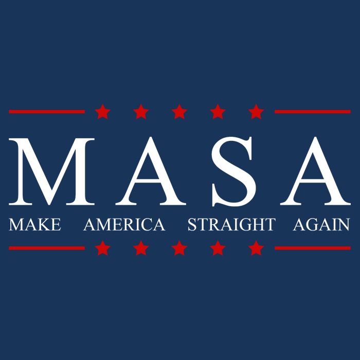 MASA Make America Straight Again Logo Cooling Performance Crew T-Shirt