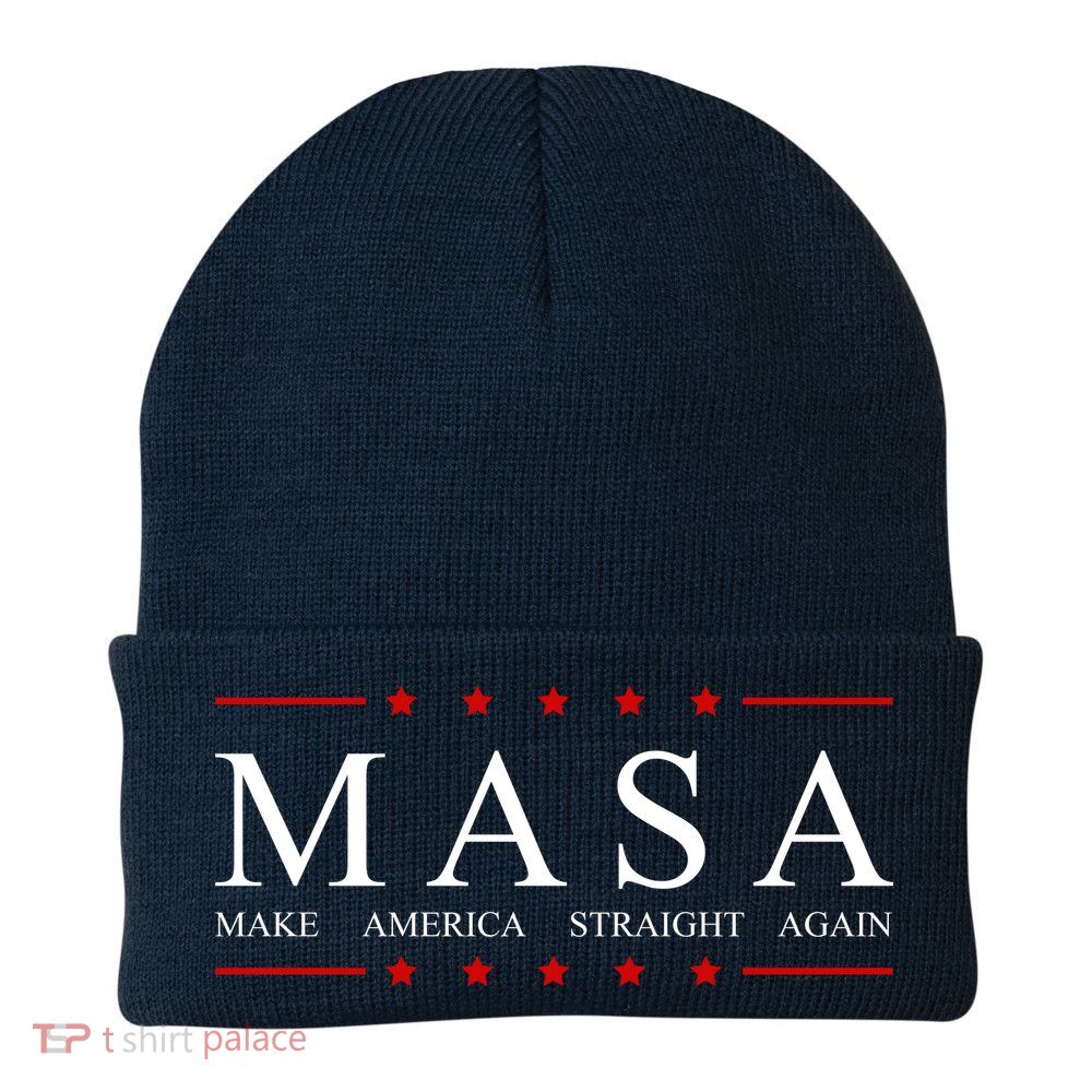 MASA Make America Straight Again Logo Beanie