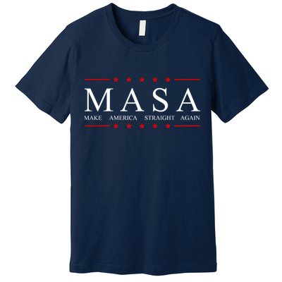 MASA Make America Straight Again Logo Premium T-Shirt