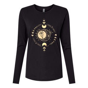 Mystic Moon And Sun Womens Cotton Relaxed Long Sleeve T-Shirt