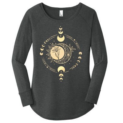 Mystic Moon And Sun Women's Perfect Tri Tunic Long Sleeve Shirt