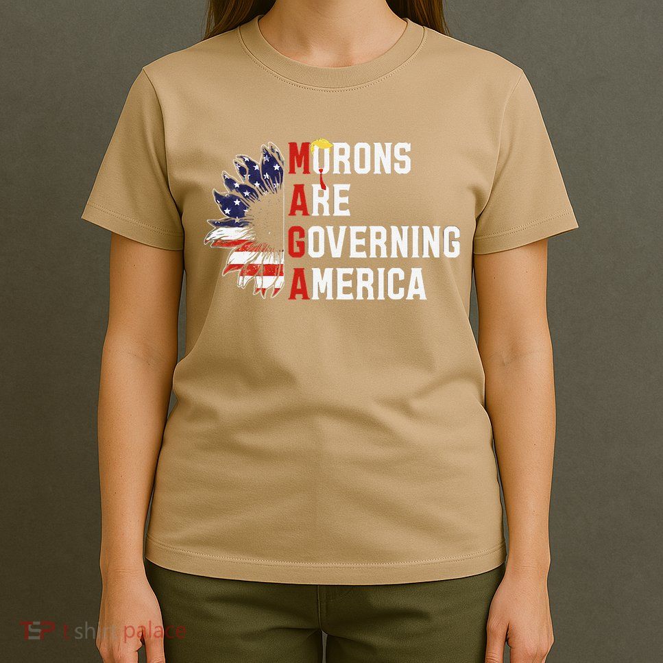 Maga Morons Are Governing America Anti Trump Vintage Quote T-Shirt