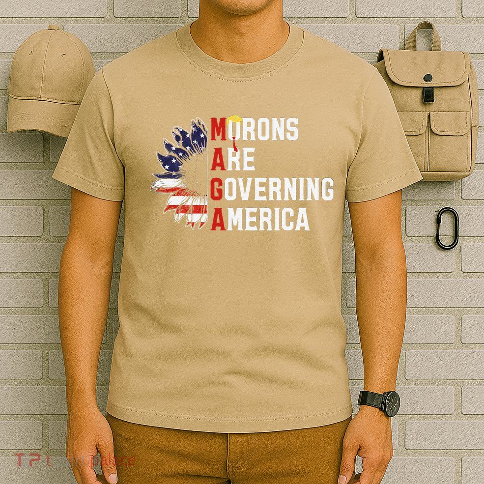 Maga Morons Are Governing America Anti Trump Vintage Quote T-Shirt