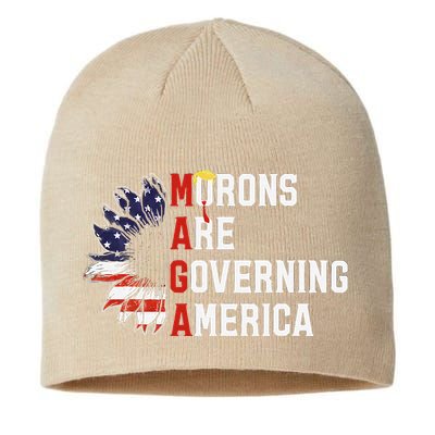 Maga Morons Are Governing America Anti Trump Vintage Quote Sustainable Beanie