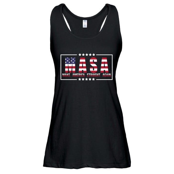 MASA Make America Straight Again Ladies Essential Flowy Tank