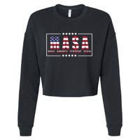 MASA Make America Straight Again Cropped Pullover Crew