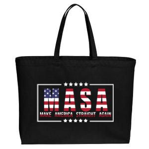 MASA Make America Straight Again Cotton Canvas Jumbo Tote