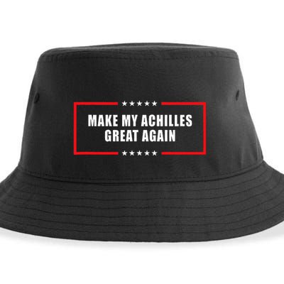 Make My Achilles Great Again Achilles Surgery Recovery Sustainable Bucket Hat