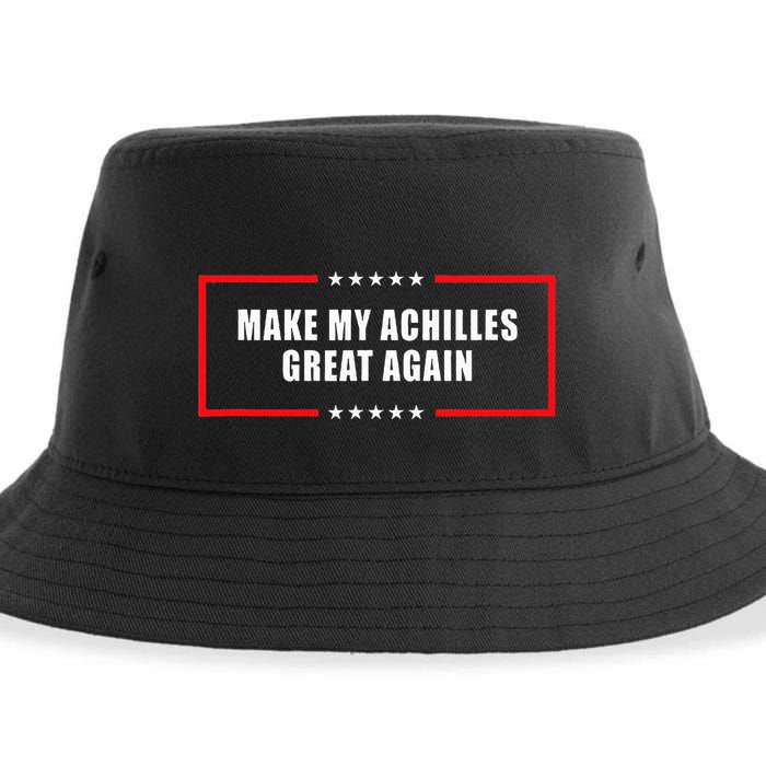 Make My Achilles Great Again Achilles Surgery Recovery Sustainable Bucket Hat