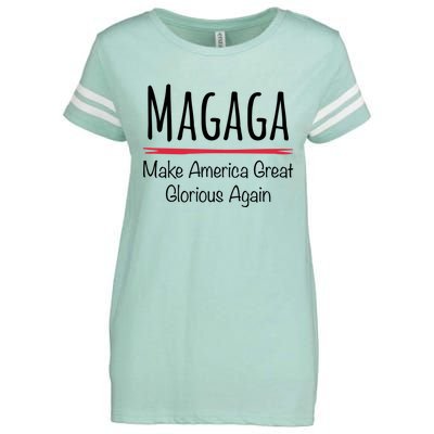 Magaga Make America Great And Glorious Again Gift Enza Ladies Jersey Football T-Shirt