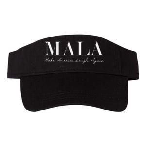 Mala Make America Laugh Again Funny Kamala Harris Valucap Bio-Washed Visor