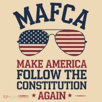 Mafca Make America Follow The Constitution Again Drawstring Bag