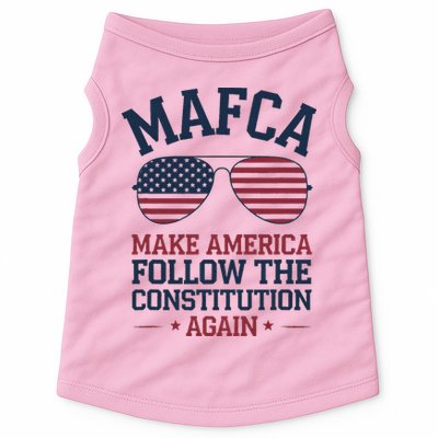 Mafca Make America Follow The Constitution Again Doggie Tank