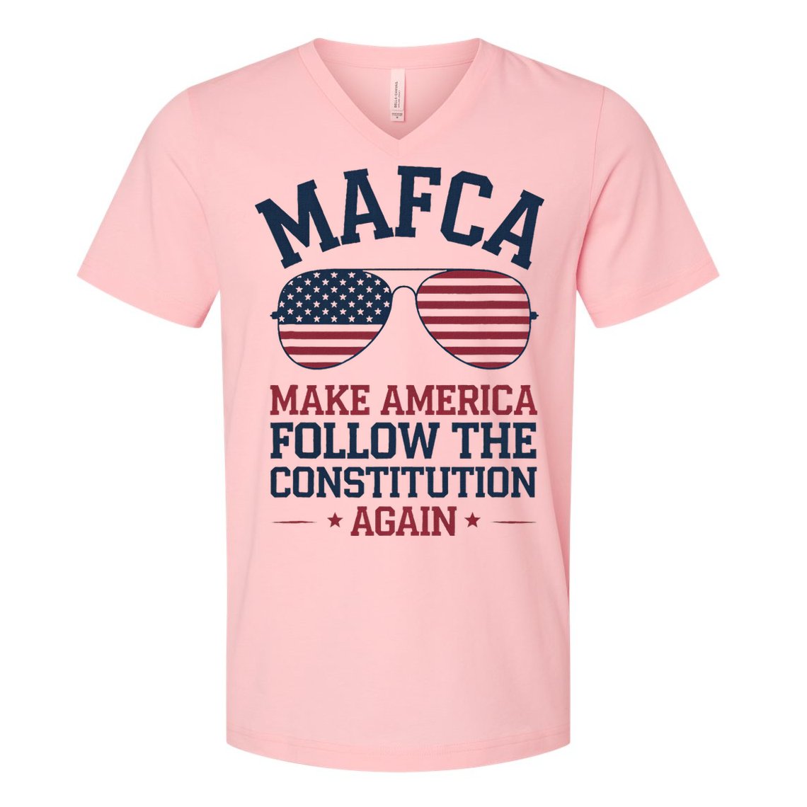 Mafca Make America Follow The Constitution Again V-Neck T-Shirt