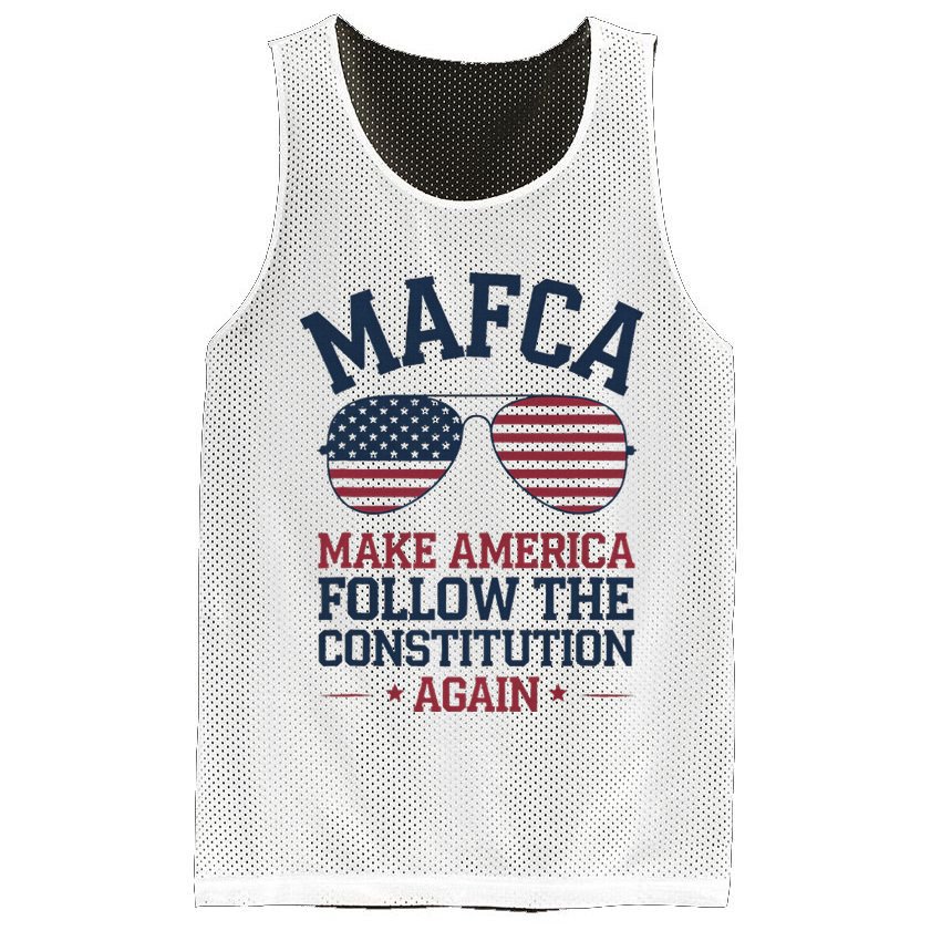 Mafca Make America Follow The Constitution Again Mesh Reversible Basketball Jersey Tank