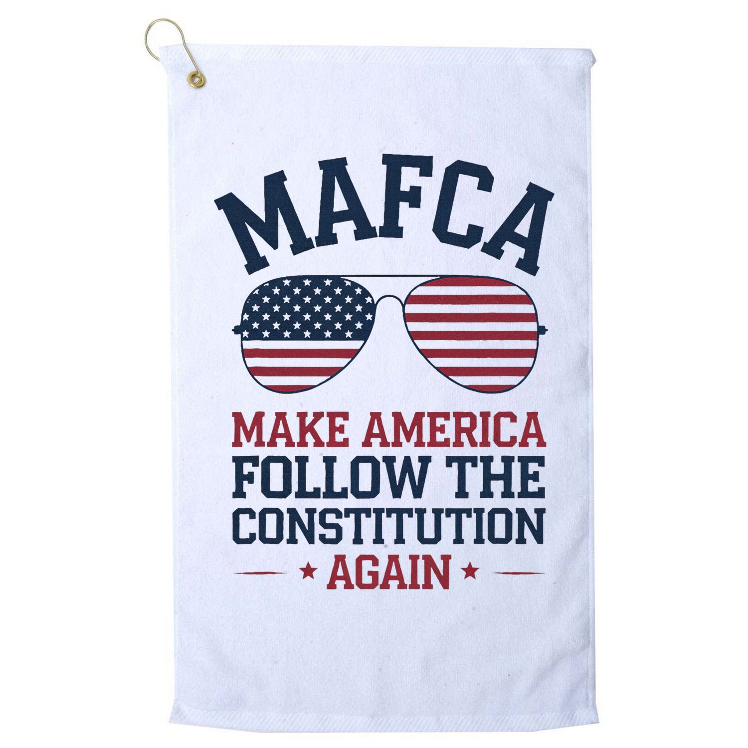 Mafca Make America Follow The Constitution Again Golf Towel