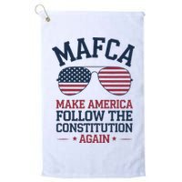 Mafca Make America Follow The Constitution Again Golf Towel