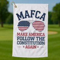 Mafca Make America Follow The Constitution Again Golf Towel