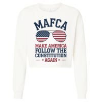Mafca Make America Follow The Constitution Again Cropped Pullover Crew