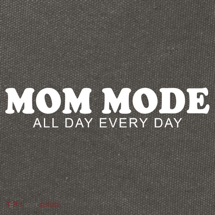 Mom Mode All Day Every Day Cotton Canvas Backpack