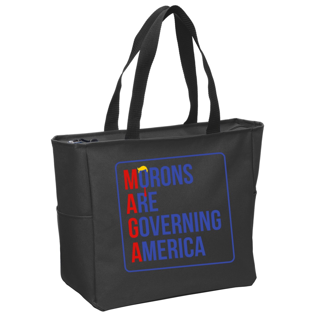 Maga Morons Are Governing America Zip Tote Bag