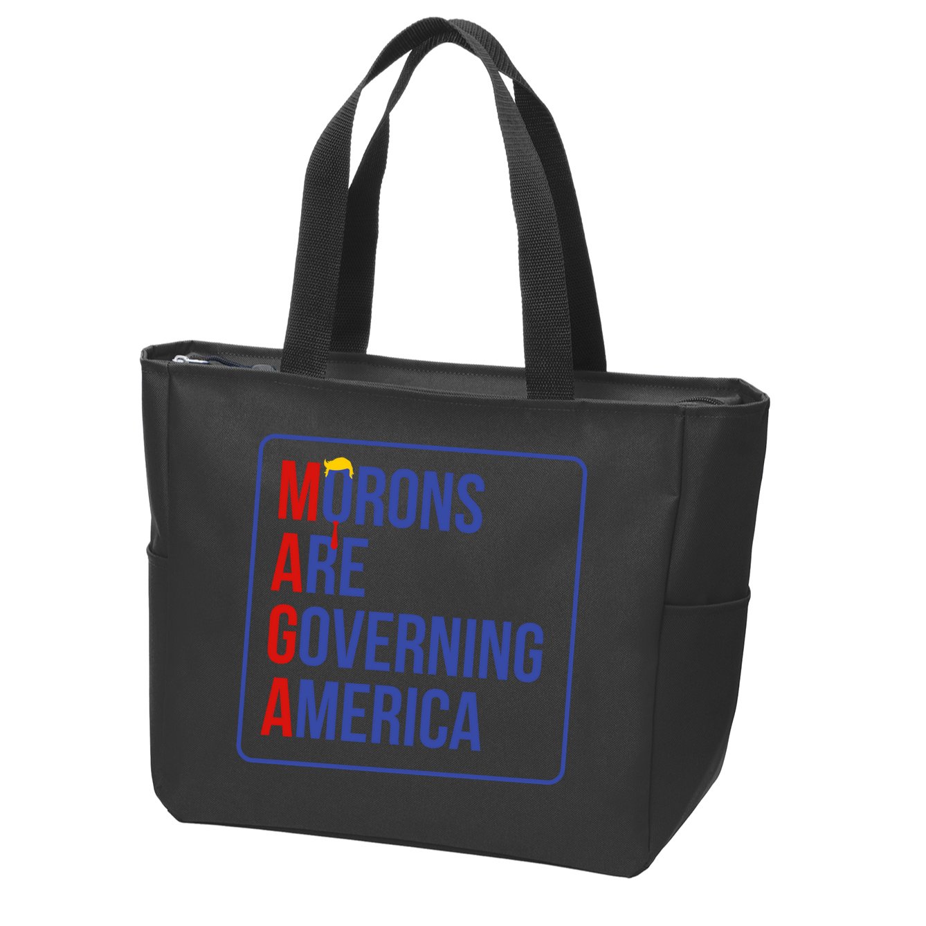 Maga Morons Are Governing America Zip Tote Bag