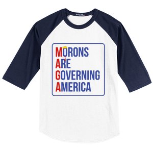 Maga Morons Are Governing America Baseball Sleeve Shirt