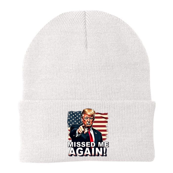 Missed Me Again You Missed Trump 2024 Elections Knit Cap Winter Beanie