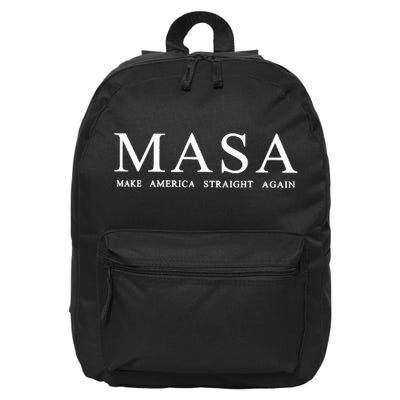 Masa Make America Straight Again 16 in Basic Backpack