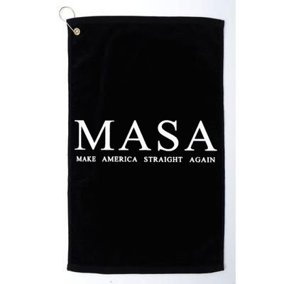 Masa Make America Straight Again Golf Towel