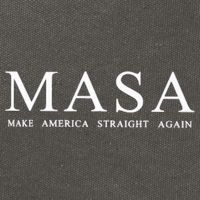 Masa Make America Straight Again Cotton Canvas Backpack
