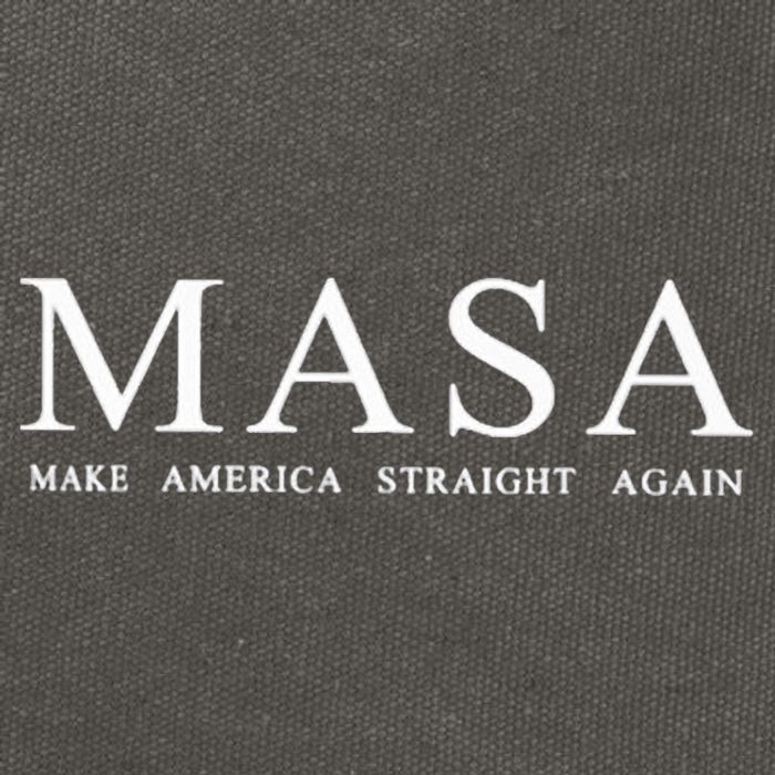 Masa Make America Straight Again Cotton Canvas Backpack
