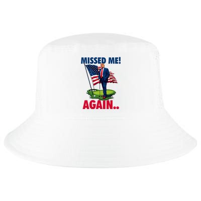 Missed Me Again You Missed Trump Golf 2024 Cool Comfort Performance Bucket Hat