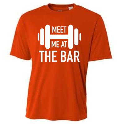 Meet Me At The Bar Fitness Gym Workout Funny Pun Gift Great Gift Cooling Performance Crew T-Shirt