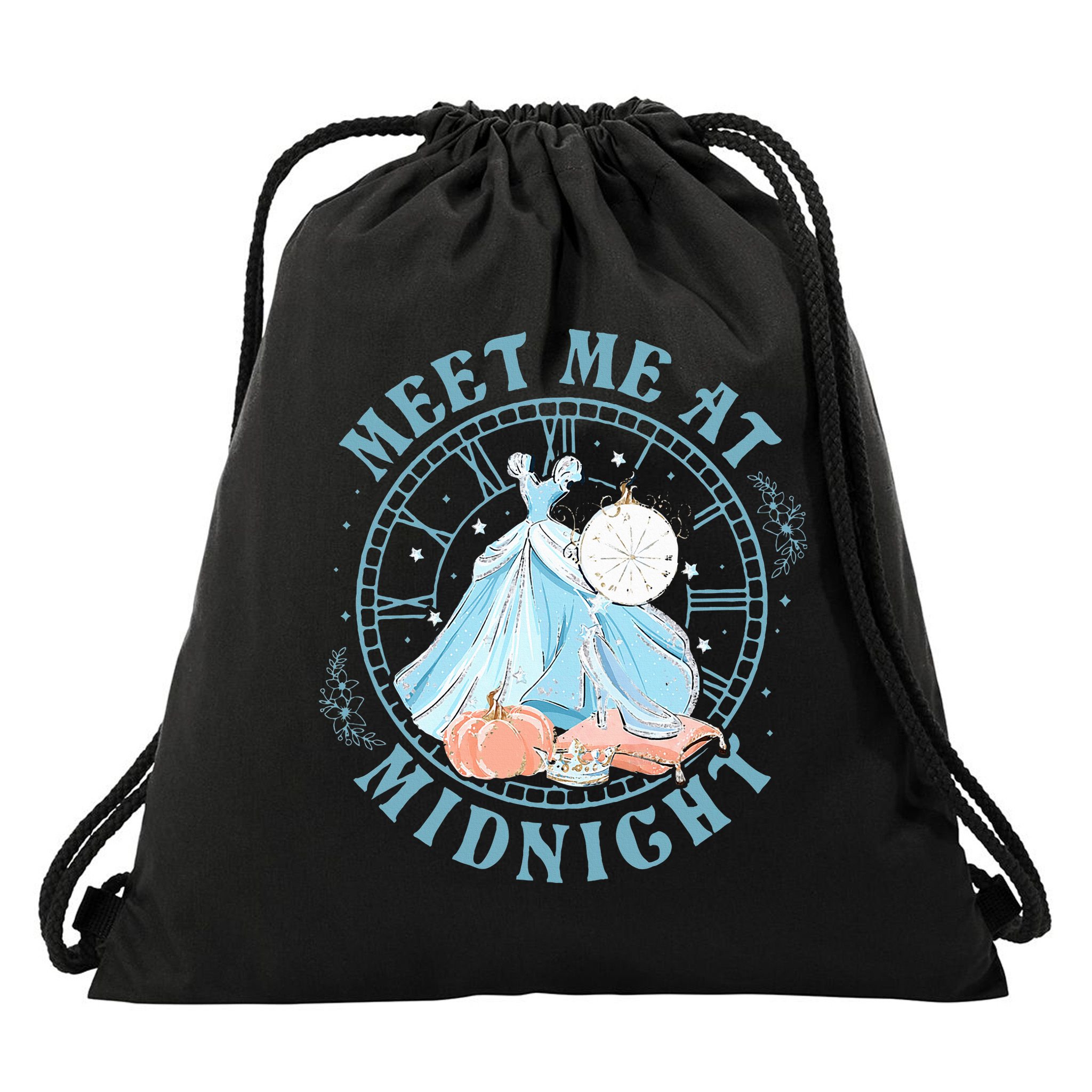 Meet Me At The Midnight Drawstring Bag