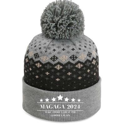 MAGAGA Make America Great And Glorious Again Trump 2024 Election The Baniff Cuffed Pom Beanie