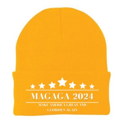 MAGAGA Make America Great And Glorious Again Trump 2024 Election Knit Cap Winter Beanie