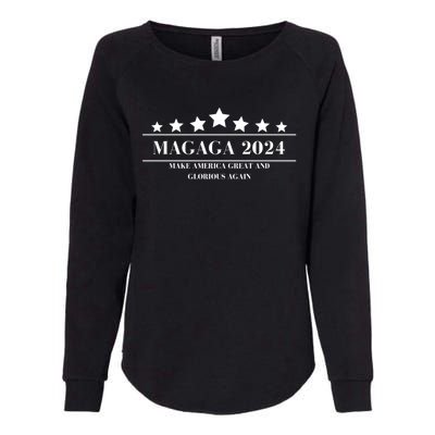 MAGAGA Make America Great And Glorious Again Trump 2024 Election Womens California Wash Sweatshirt