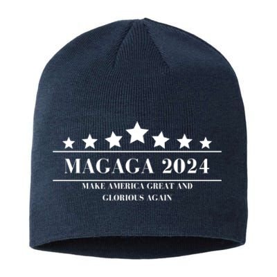 MAGAGA Make America Great And Glorious Again Trump 2024 Election Sustainable Beanie