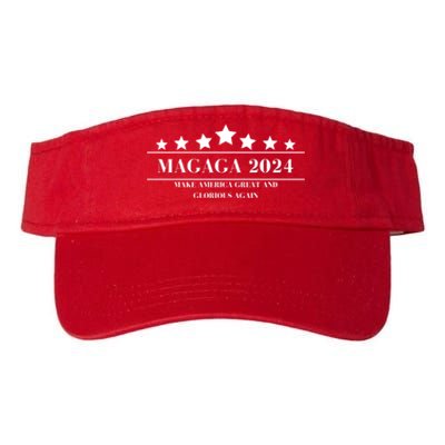 MAGAGA Make America Great And Glorious Again Trump 2024 Election Valucap Bio-Washed Visor