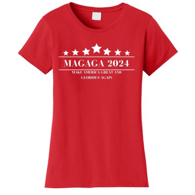 MAGAGA Make America Great And Glorious Again Trump 2024 Election Women's T-Shirt