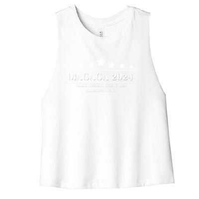 MAGAGA Make America Great And Glorious Again Trump 2024 Election Women's Racerback Cropped Tank