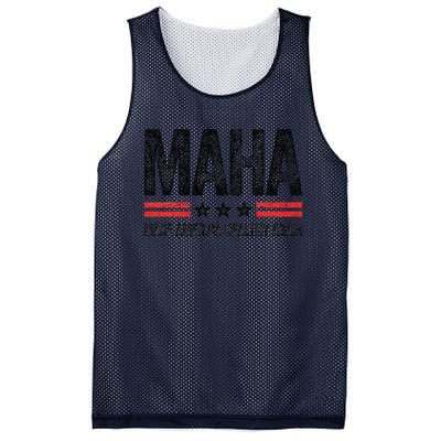 Maha Make America Healthy Again Us Patriotic 4th Of July Gift Mesh Reversible Basketball Jersey Tank