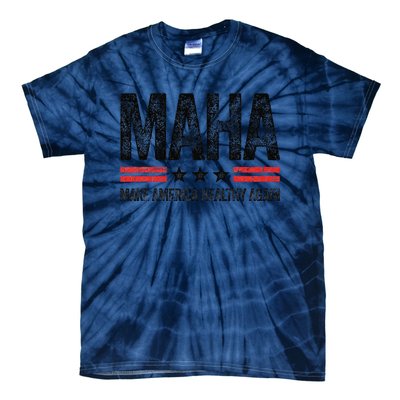 Maha Make America Healthy Again Us Patriotic 4th Of July Gift Tie-Dye T-Shirt