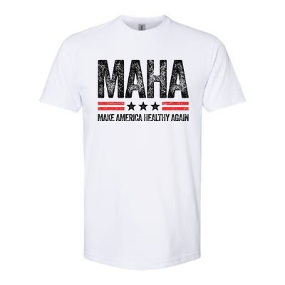 Maha Make America Healthy Again Us Patriotic 4th Of July Gift Softstyle CVC T-Shirt